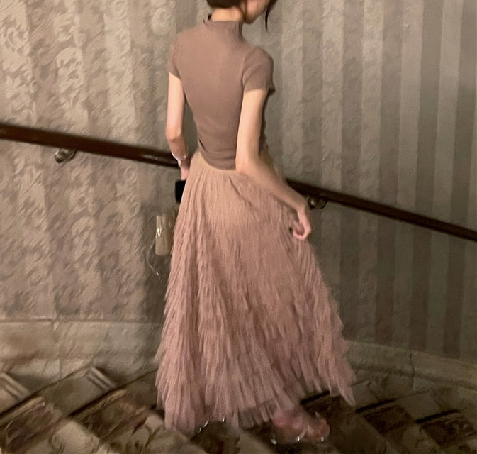 Tullese skirt (ready stock/ 6 colours)