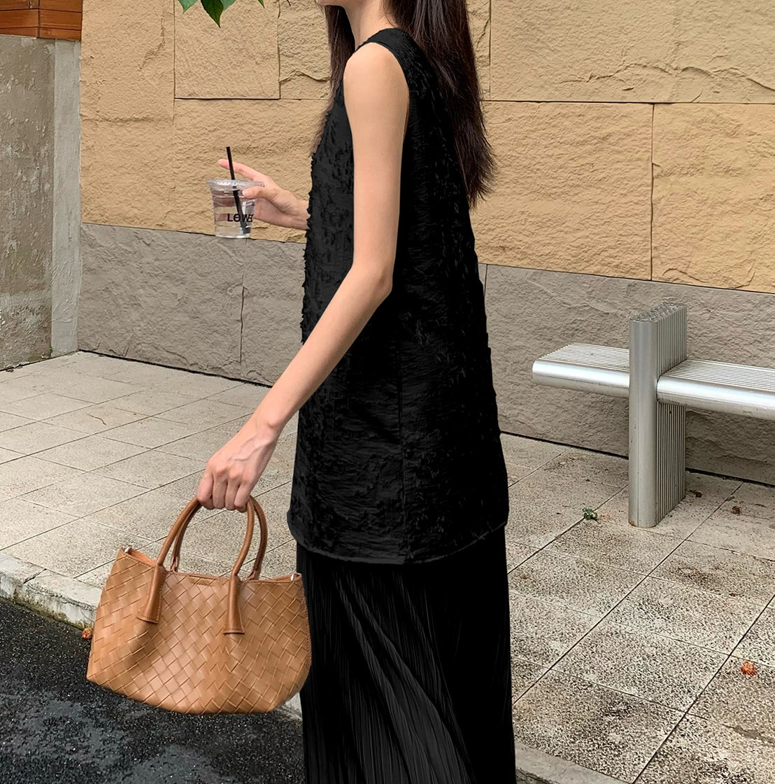 Pleats dress (preorder/ 2 colours)