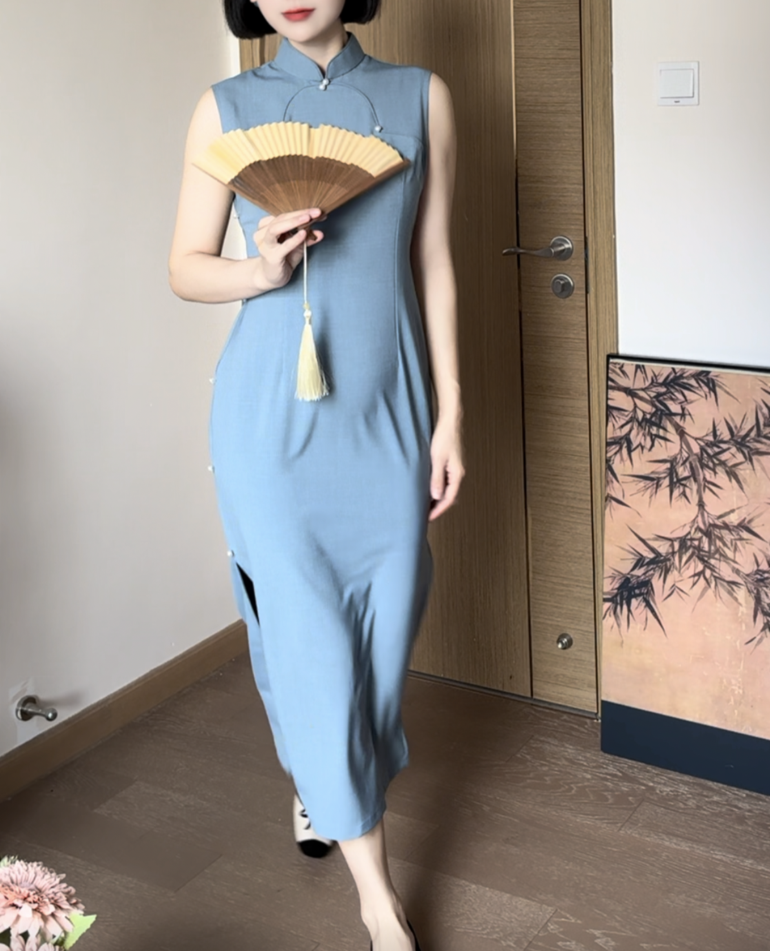 Pansy cheongsam (preorder)