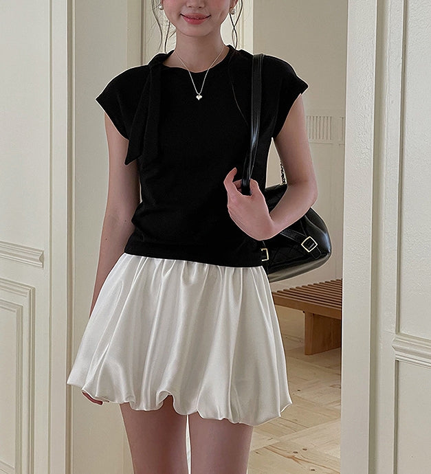 Satin bub skirt (preorder/ 2 colours)