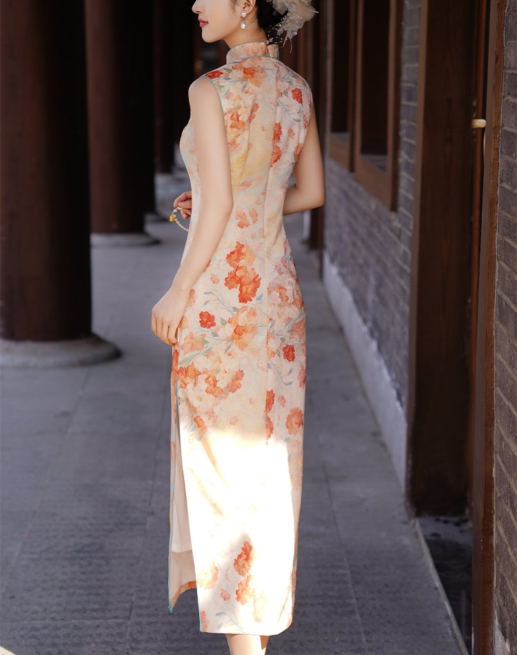 Marigold cheongsam (ready stock in S&M)