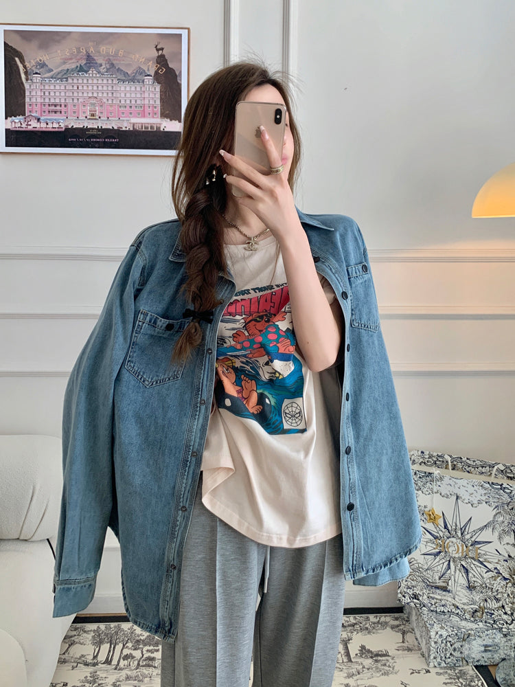 Surf Graphic T-shirt Top (ready stock in beige/ 2 colours)