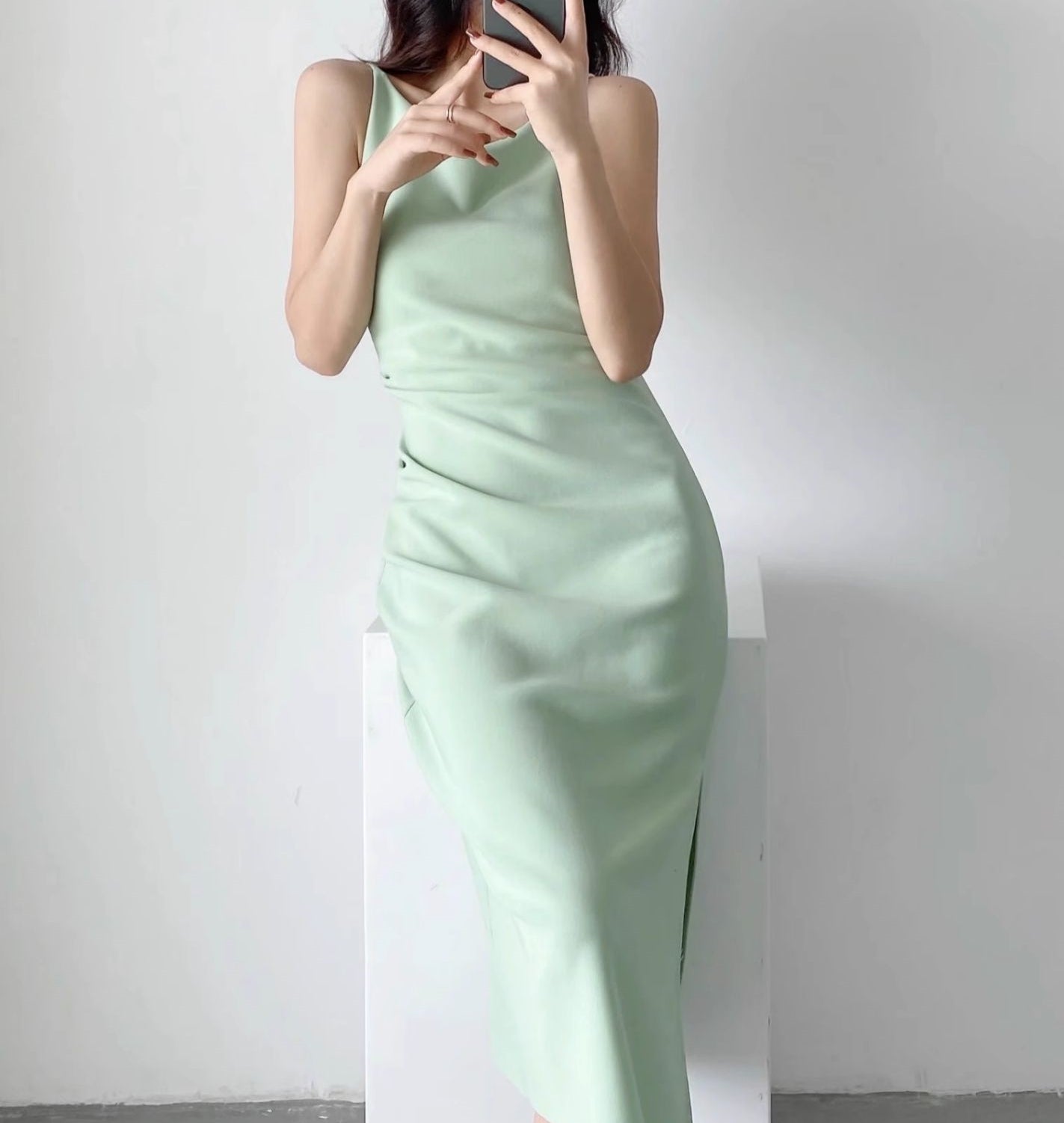 Aryan dress (ready stock in orange (S)/ 11 colours)