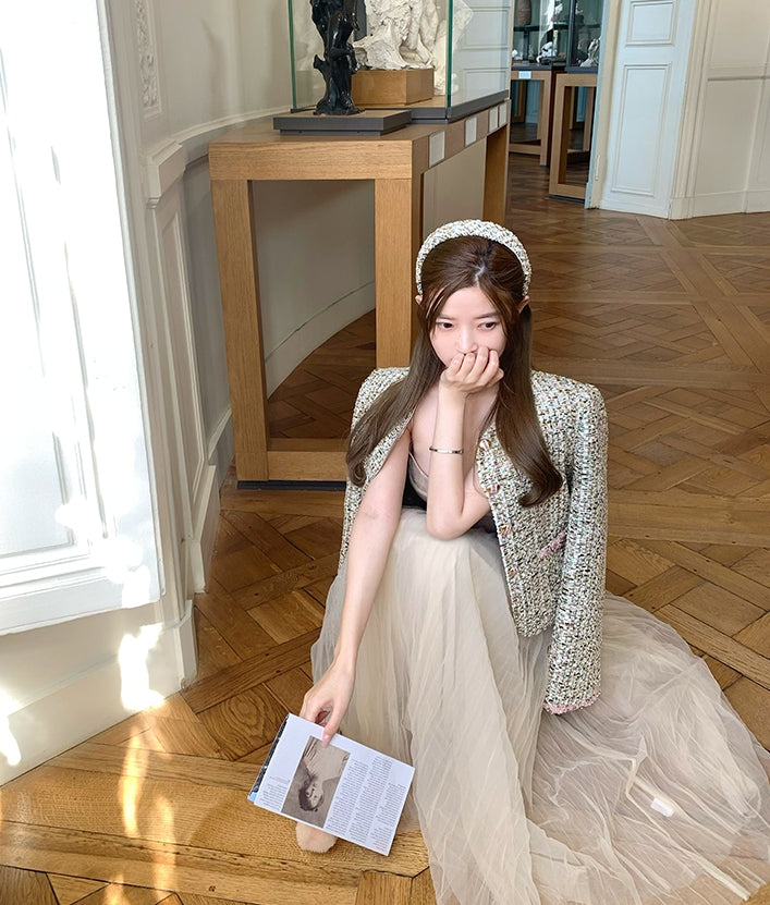 Donegal jacket (ready stock in khaki (S)/ 2 colours)