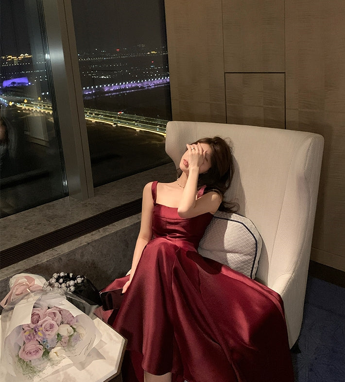 Antoinette dress (ready stock in red (2XL)/4 colours)