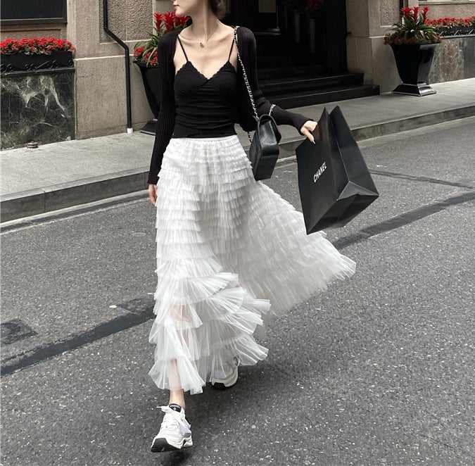 Tullese skirt (ready stock/ 6 colours)