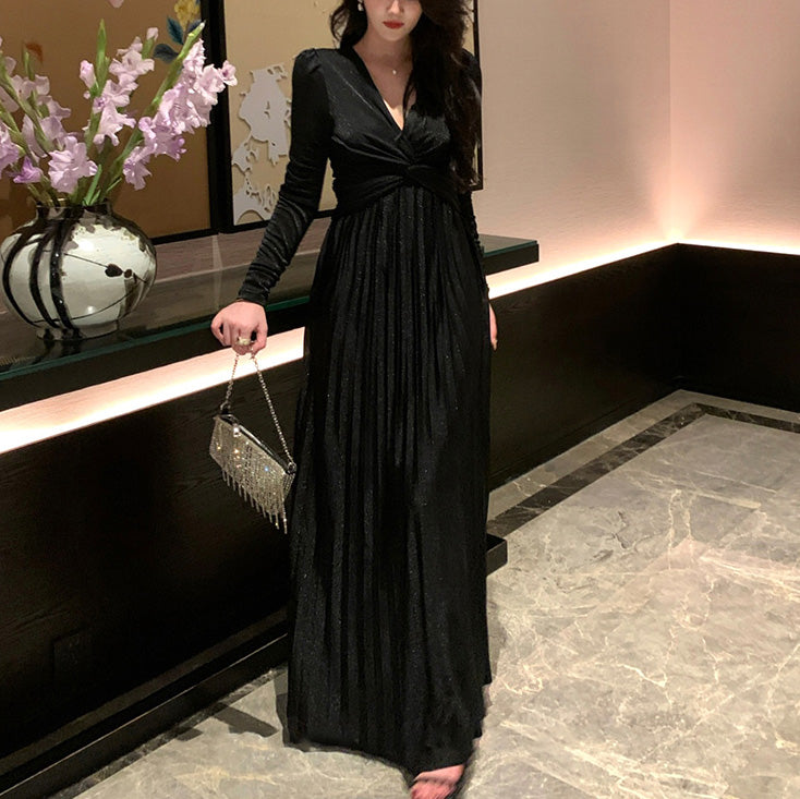 Glimmer maxi dress (ready stock in grey (L)/ 3 colours)