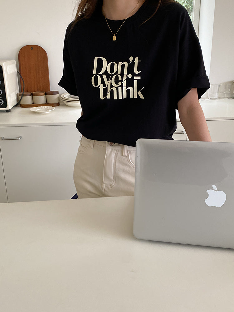 Overthink Tee Shirt (ready stock/ 3 colours)