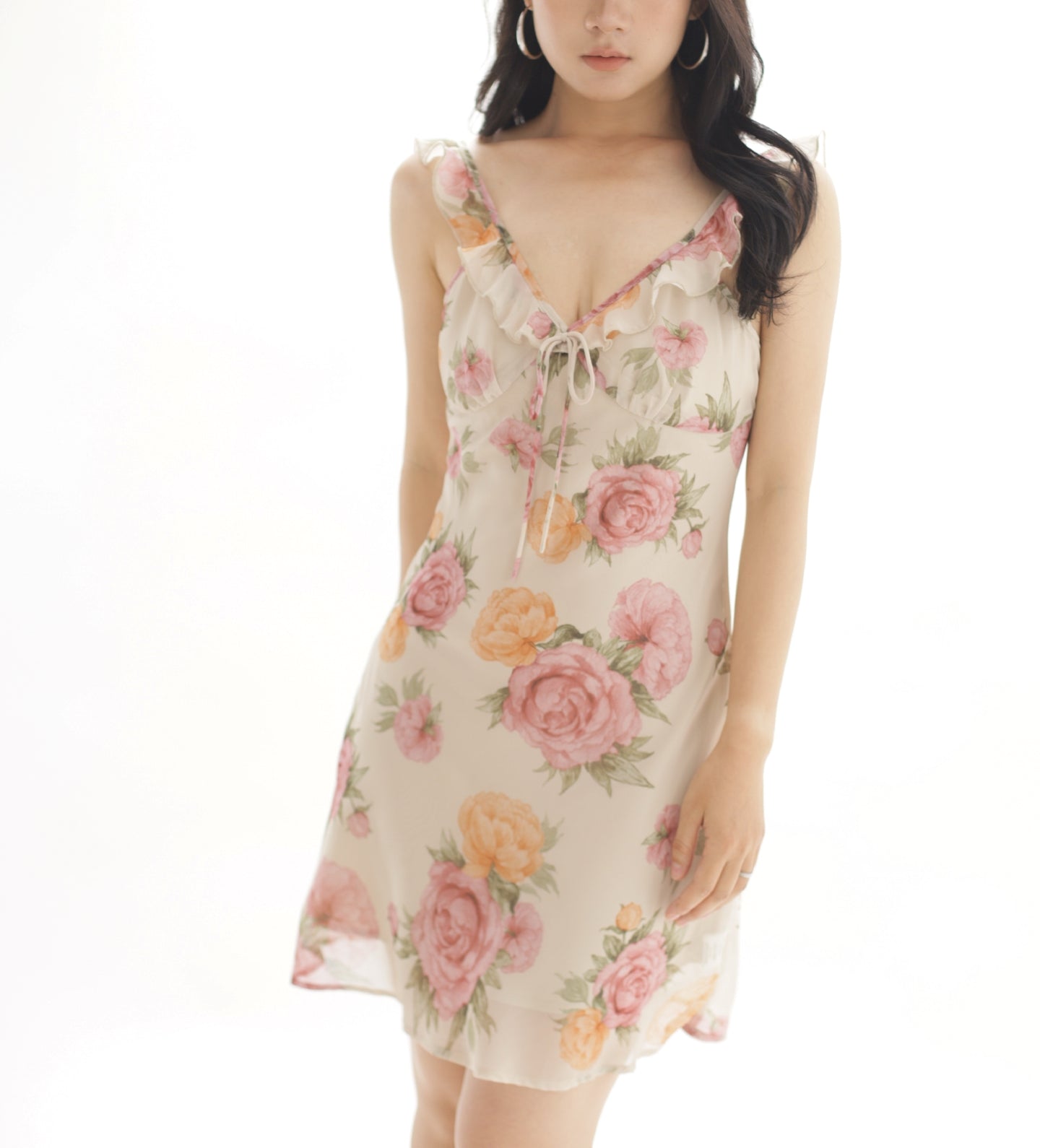 Rose dress (ready stock in midi (S&M)/ 2 lengths)