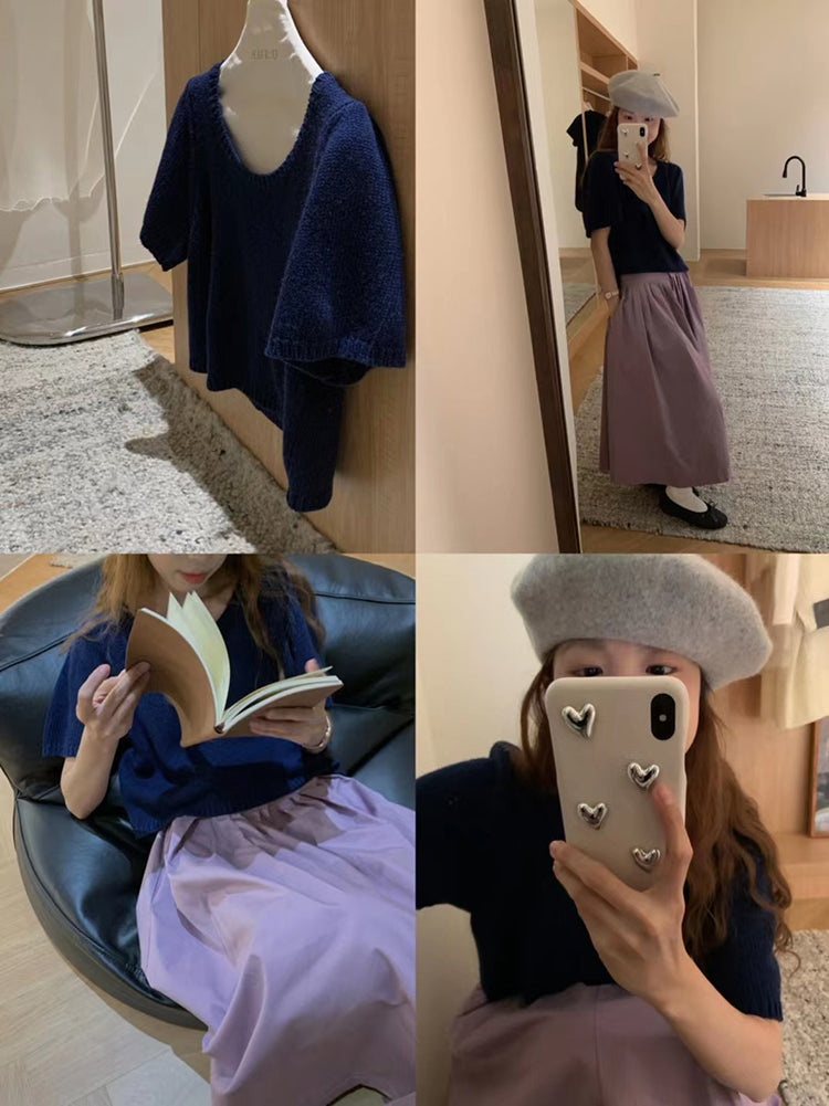 Fuzz top (ready stock/ 4 colours)