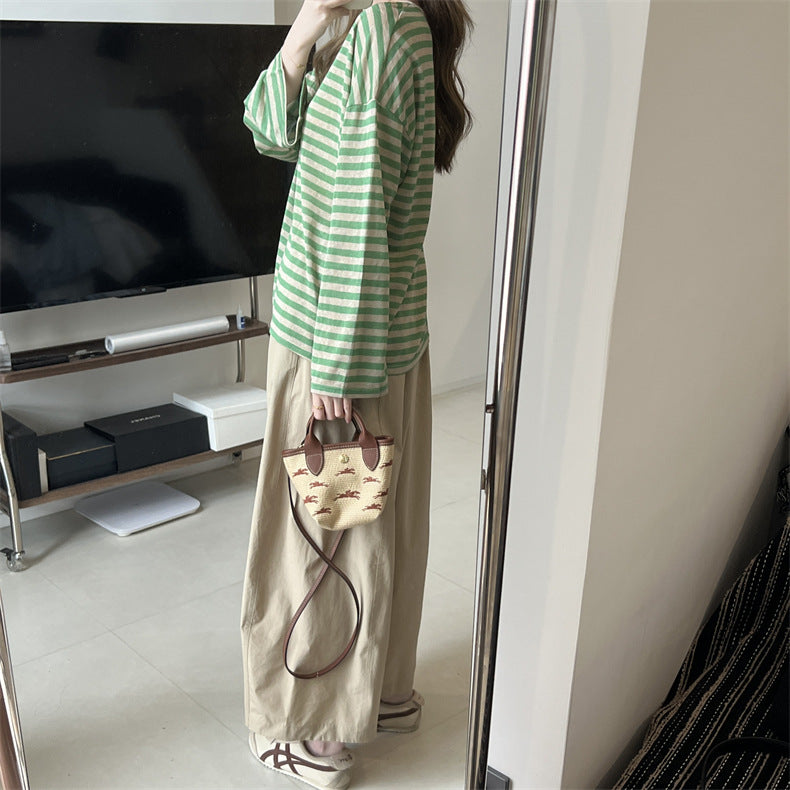 Slouchy Striped Top (preorder/ 3 colours)