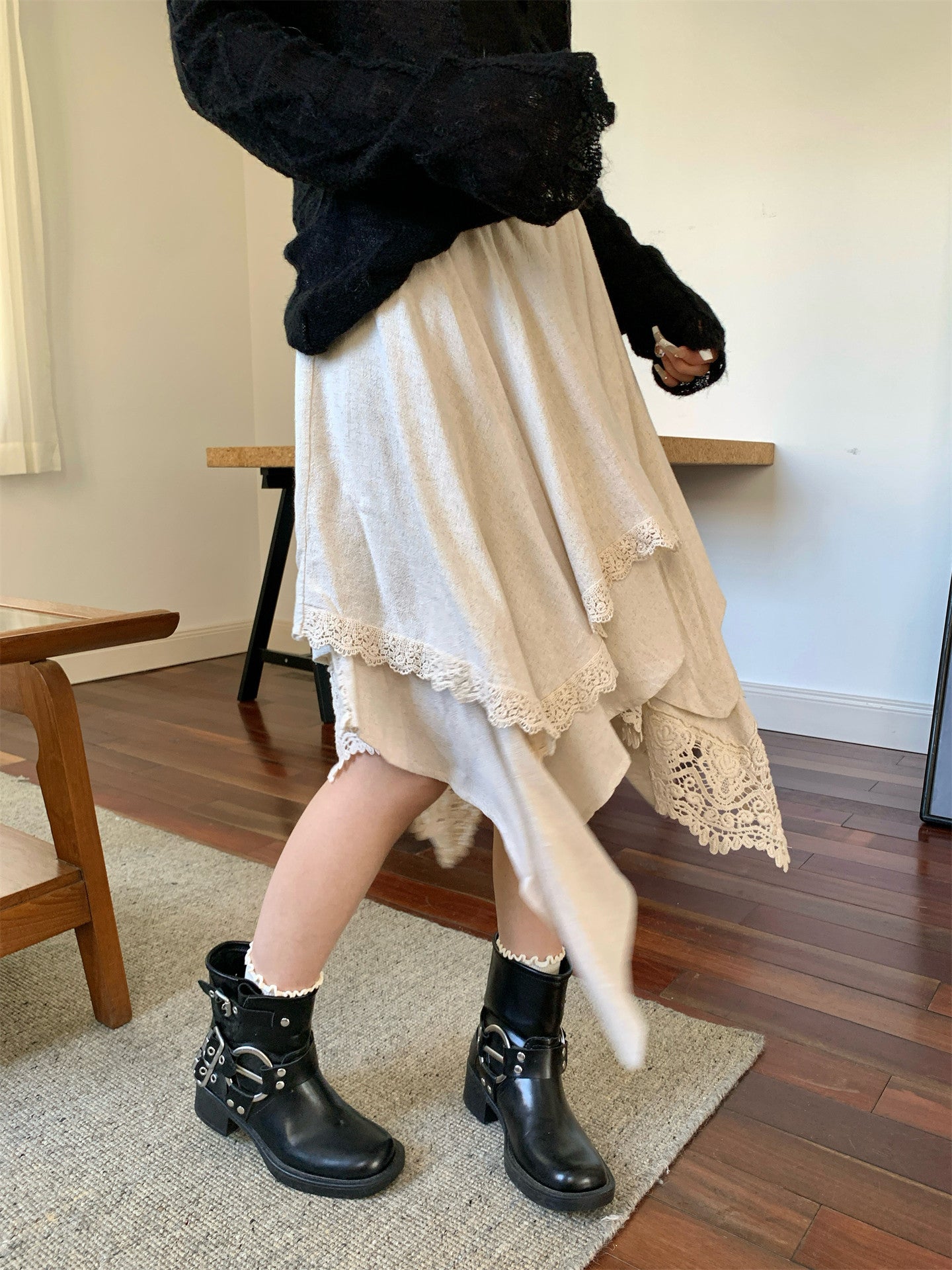 Boho asymmetrical skirt (preorder)