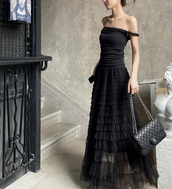 Tullese skirt (ready stock/ 6 colours)