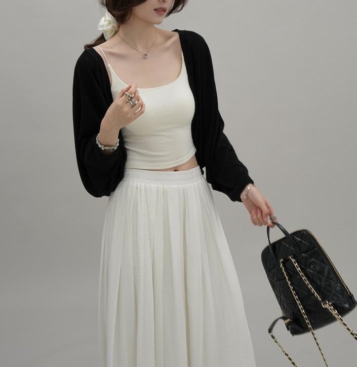 Nina cardigan (ready stock in yellow and white/ 4 colours)