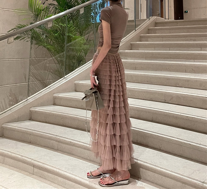 Tullese skirt (ready stock/ 6 colours)