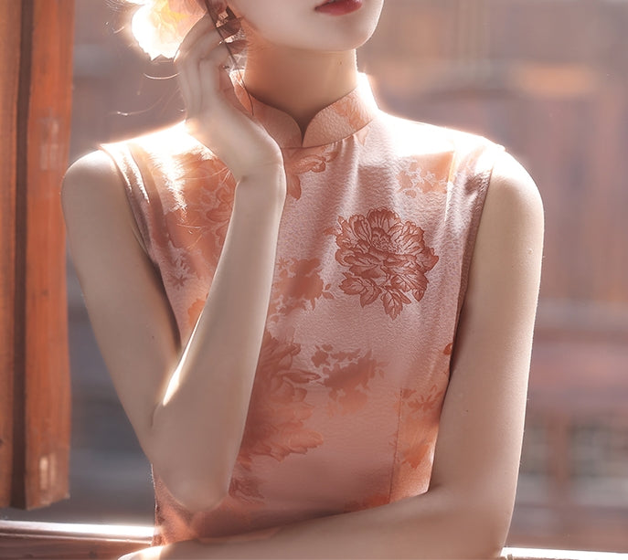 Vance cheongsam (ready stock in grey (M)/ 2 colours)