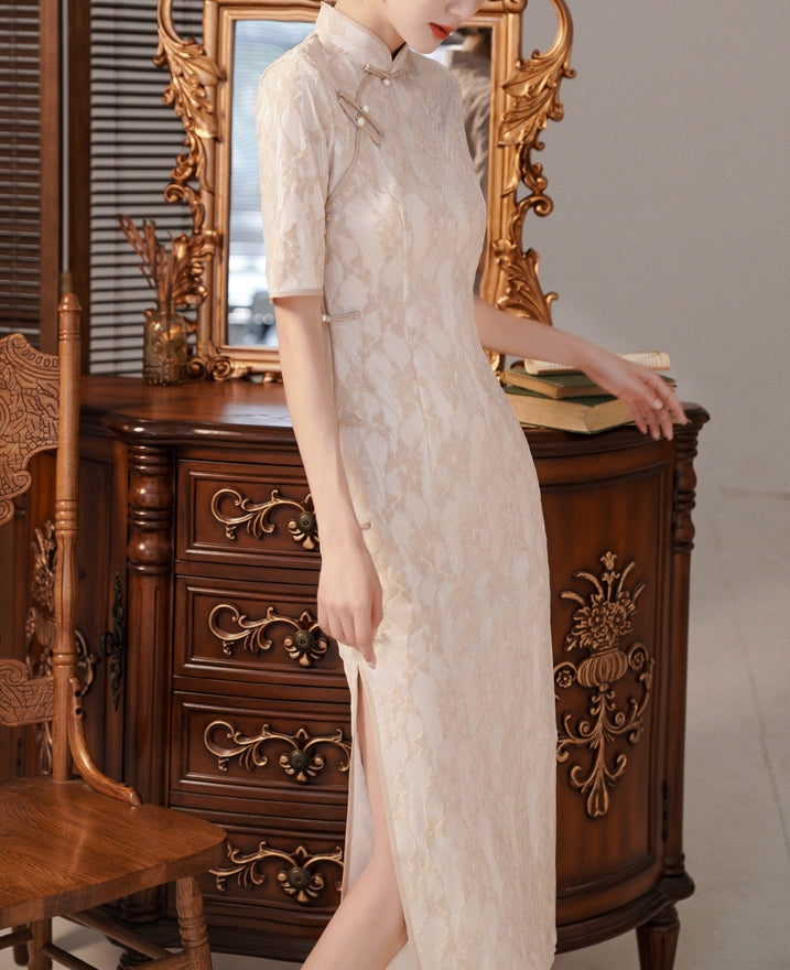 Gionna cheongsam (ready stock in red (XL)/ 2 colours)