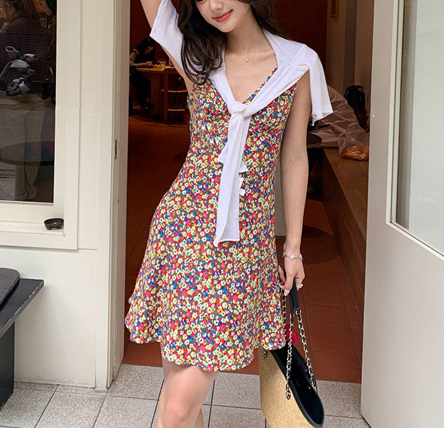 Fue floral dress (preorder/ 2 colours)