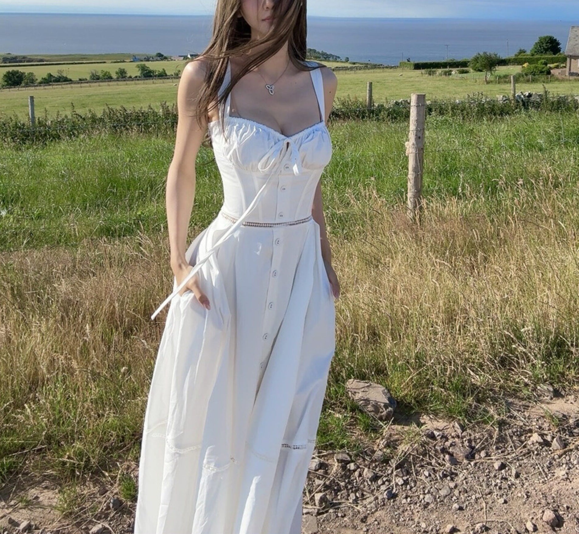 Milkmaid dress (preorder)