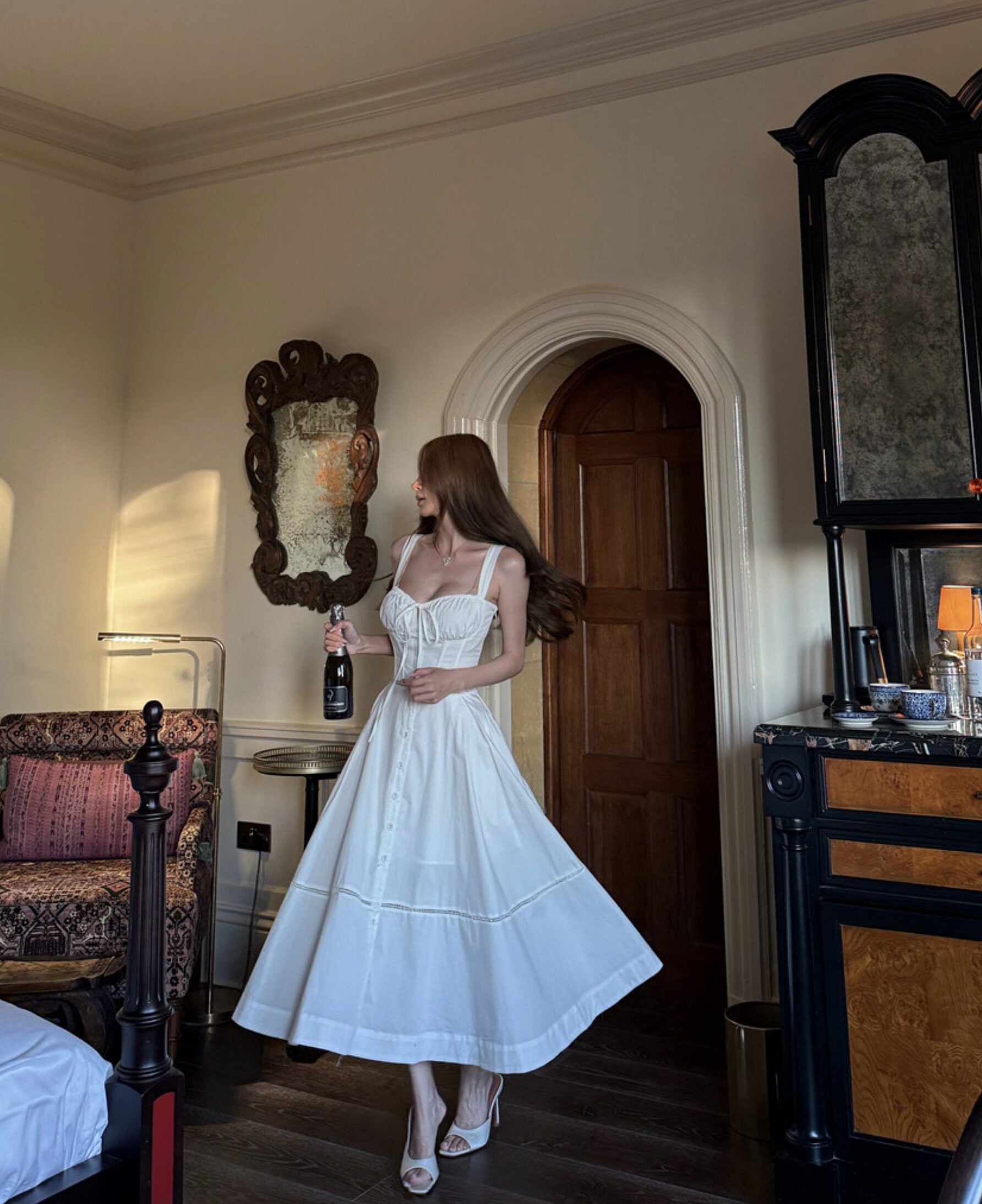 Milkmaid dress (preorder)