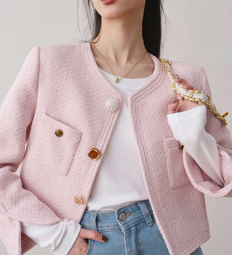 Veste en tweed Calrose (précommande / 3 couleurs)