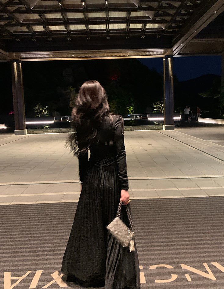 Glimmer maxi dress (ready stock in grey (L)/ 3 colours)