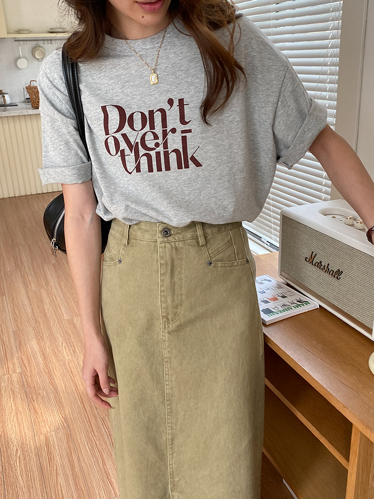 Overthink Tee Shirt (ready stock/ 3 colours)