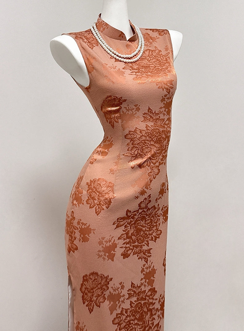 Vance cheongsam (ready stock in grey (M)/ 2 colours)