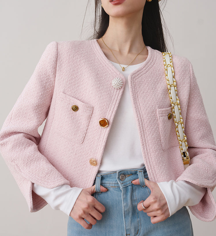 Veste en tweed Calrose (précommande / 3 couleurs)