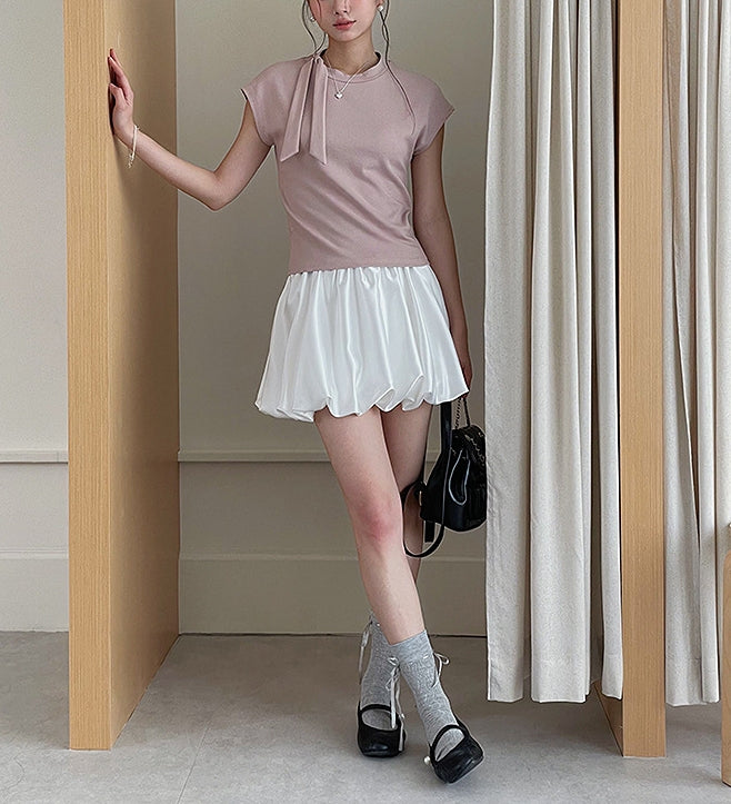 Satin bub skirt (preorder/ 2 colours)