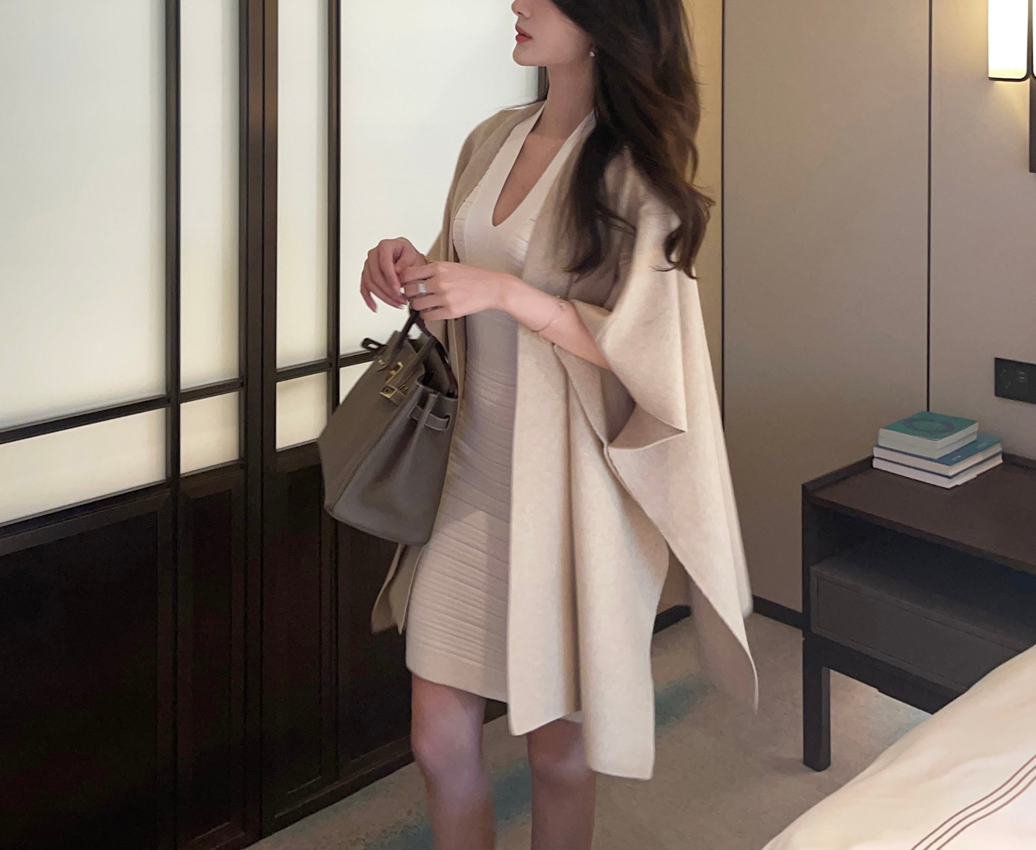 Cape knit cardigan (preorder/ 3 colours)