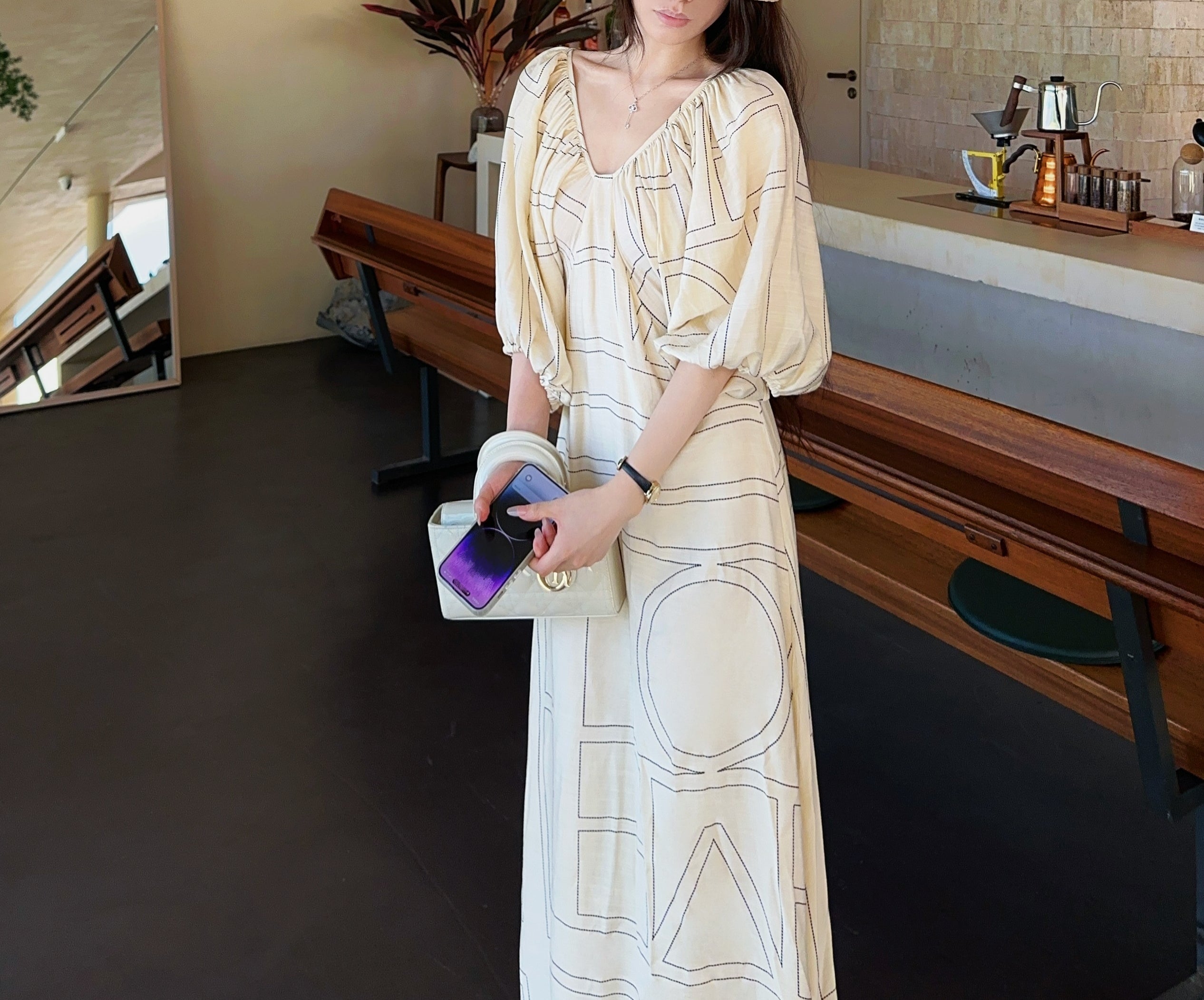 Aztec resort dress (preorder/ 3 colours)