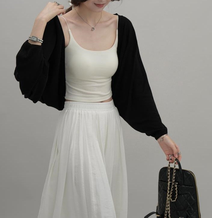 Nina cardigan (ready stock in yellow and white/ 4 colours)