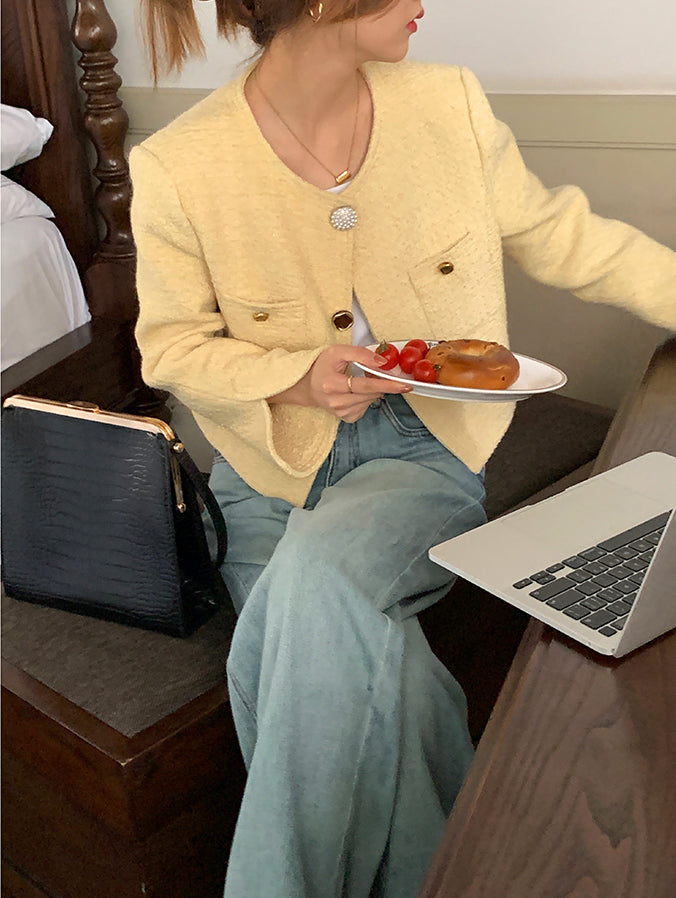 Veste en tweed Calrose (précommande / 3 couleurs)