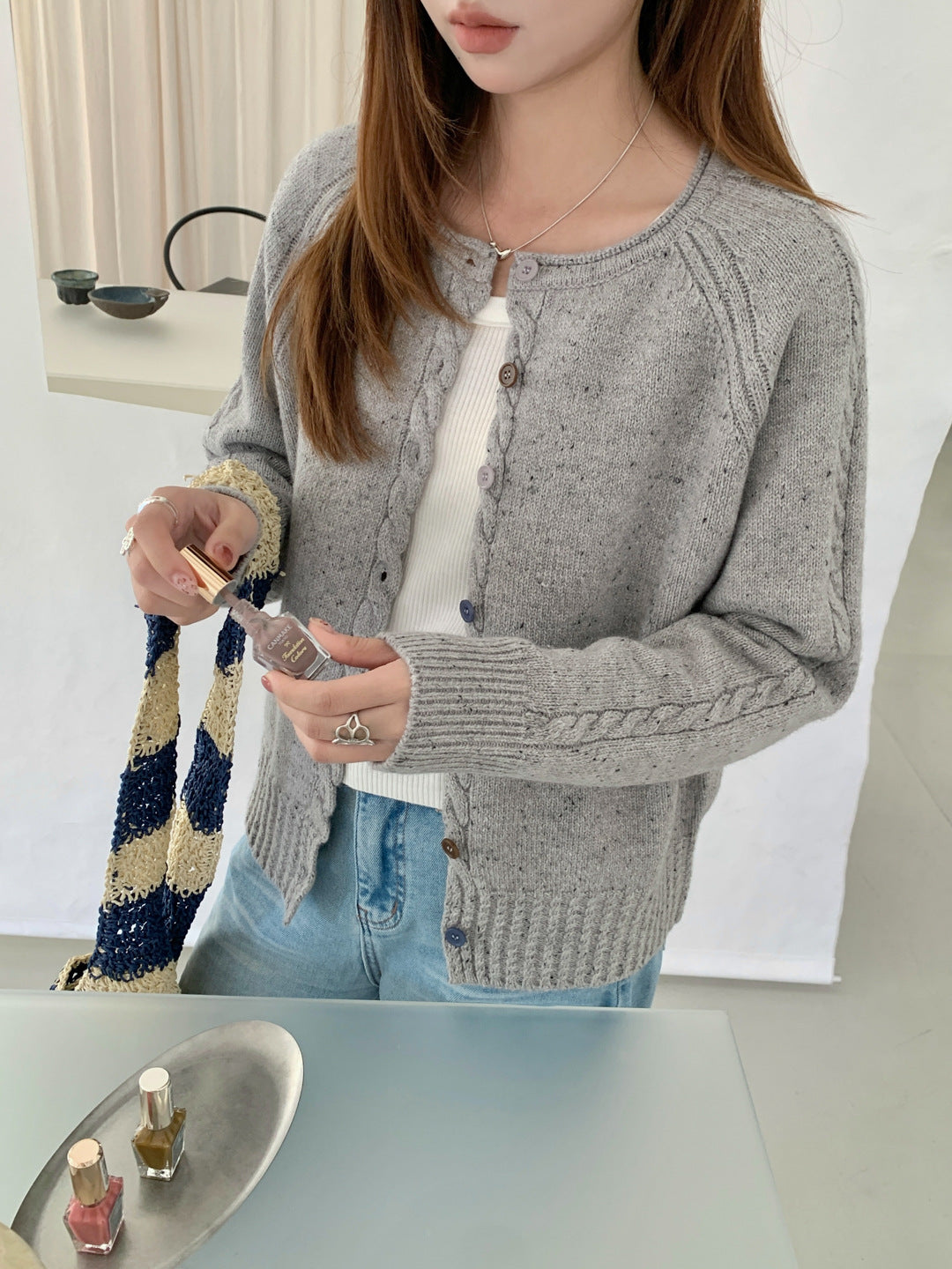 Tricolor Cardigan (preorder/ 3 colours)