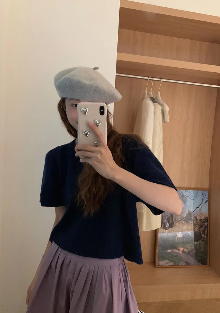 Fuzz top (ready stock/ 4 colours)