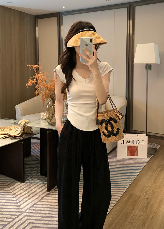 Aris top (ready stock in grey (M)/ 3 colours)