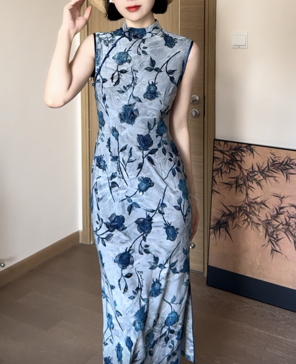 Indigo cheongsam (preorder)