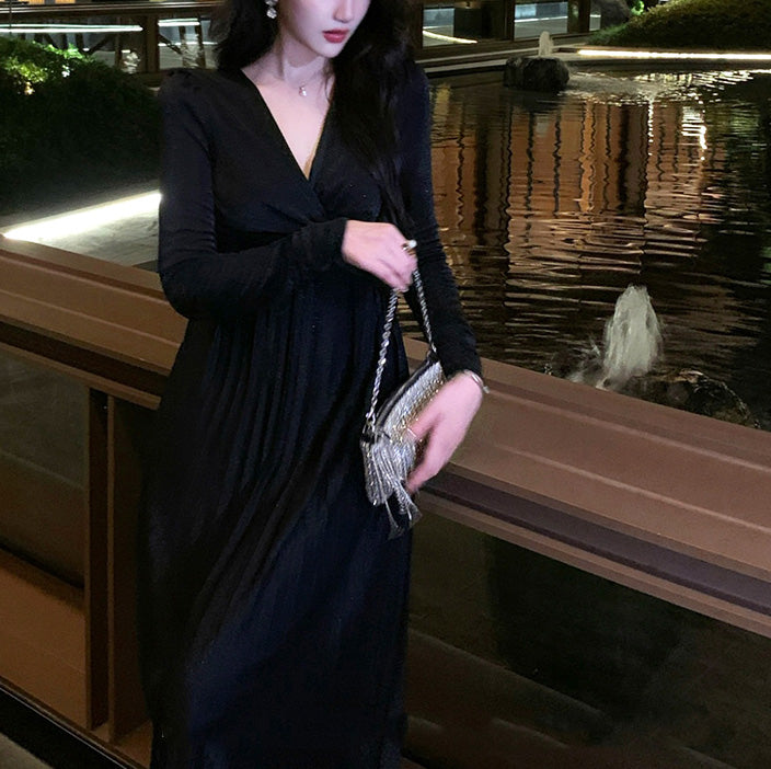 Glimmer maxi dress (ready stock in grey (L)/ 3 colours)