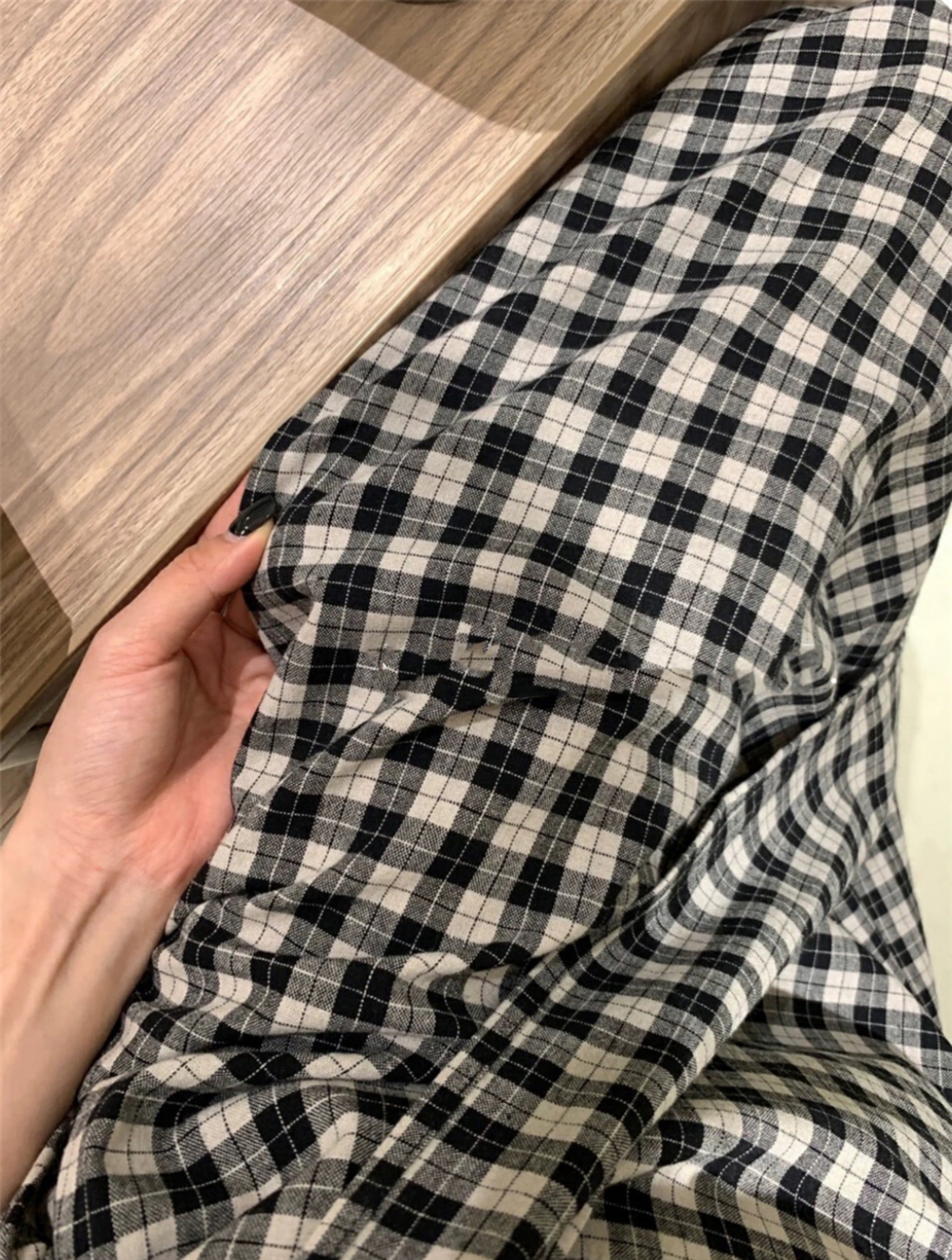 チェック柄マキシスカート(予約販売/全2色)