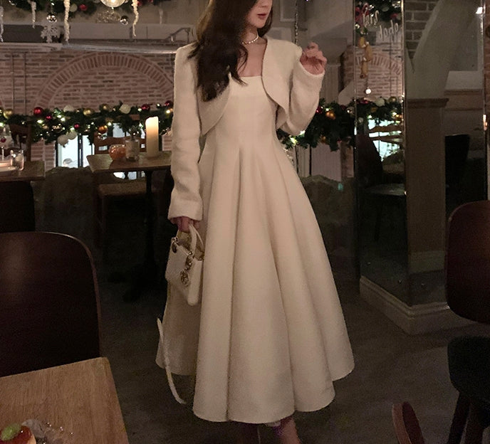 Antoinette dress (ready stock in red (2XL)/4 colours)