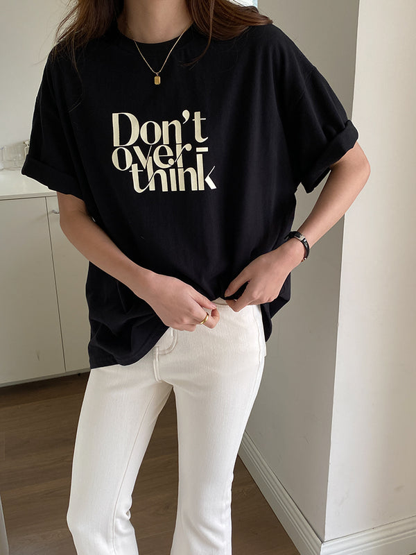 Overthink Tee Shirt (ready stock/ 3 colours)