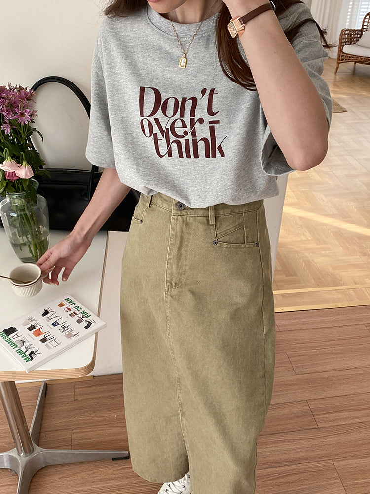 Overthink Tee Shirt (ready stock/ 3 colours)