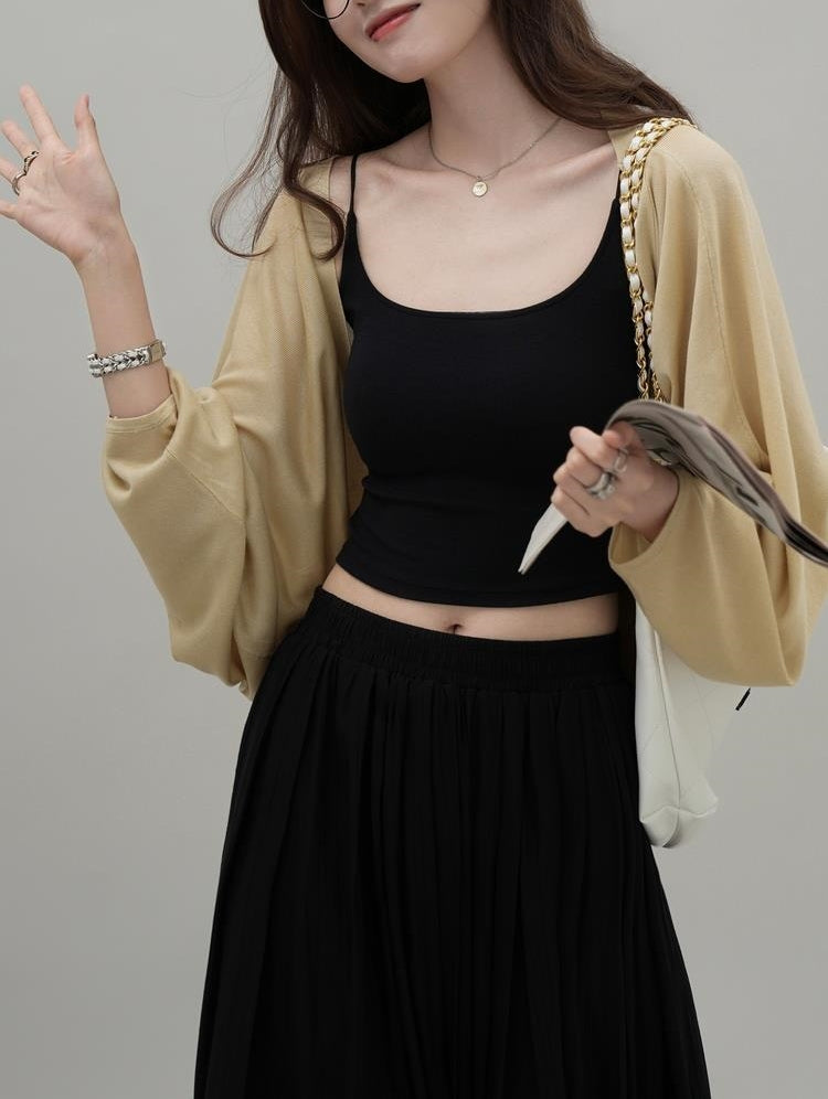 Nina cardigan (ready stock in yellow and white/ 4 colours)