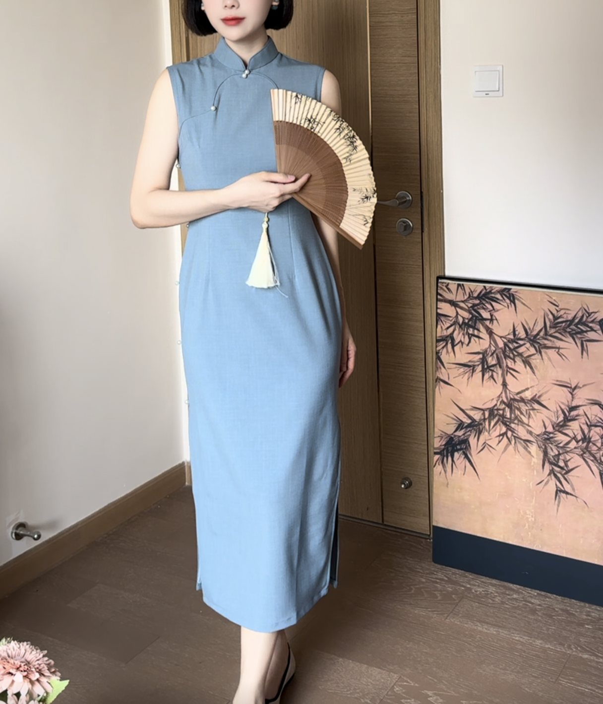 Pansy cheongsam (preorder)