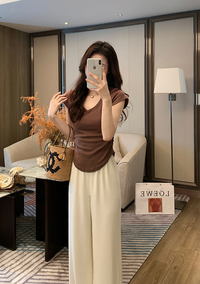 Aris top (ready stock in grey (M)/ 3 colours)