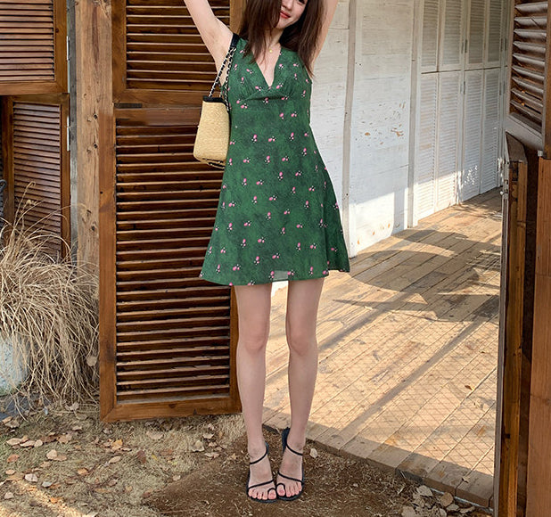 Fue floral dress (preorder/ 2 colours)