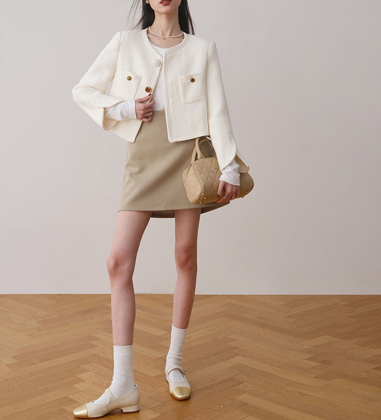 Veste en tweed Calrose (précommande / 3 couleurs)