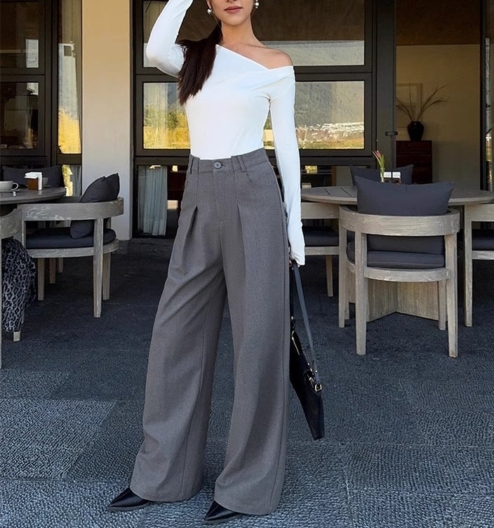 French top (ready stock in white (M)/ 2 colours)