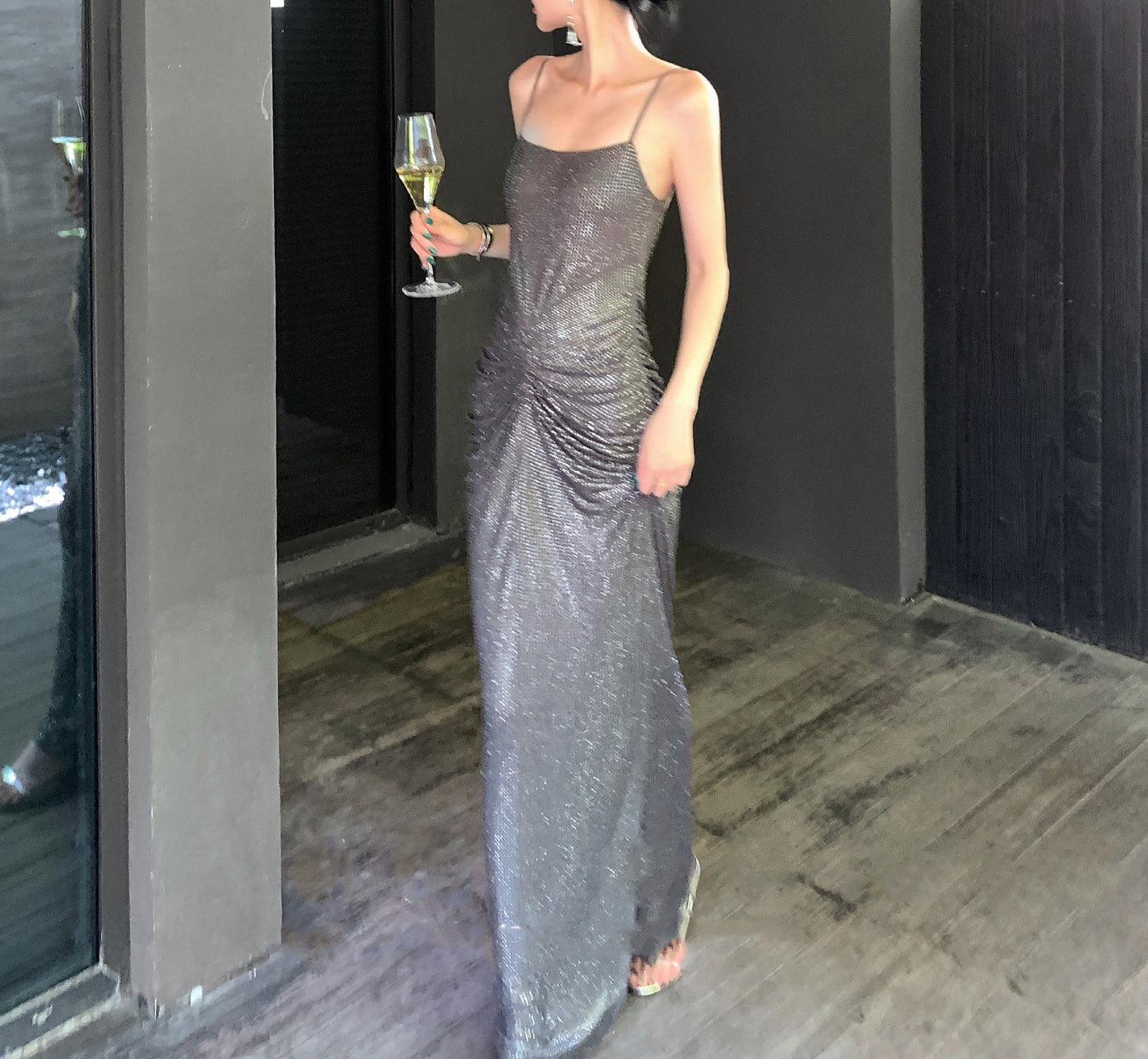 Bedazzled maxi dress (preorder/ 2 colours